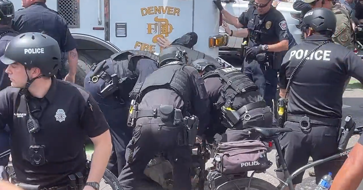 Denver police officer at Nuggets parade struck by fire truck and rushed to hospital CBS Colardo Denver police officer at Nuggets parade struck by fire truck and rushed to hospital CBS Colardo