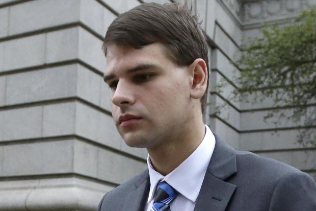 Nathan Carman leaves federal court in Providence, R.I., Aug. 21, 2019. 