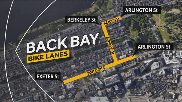Back Bay bike lanes 