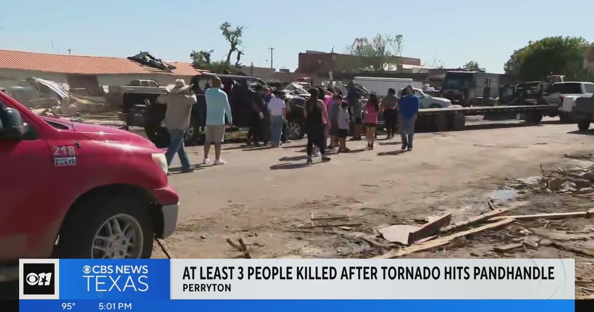 At least 3 killed after tornado slams tornado panhandle - CBS Texas