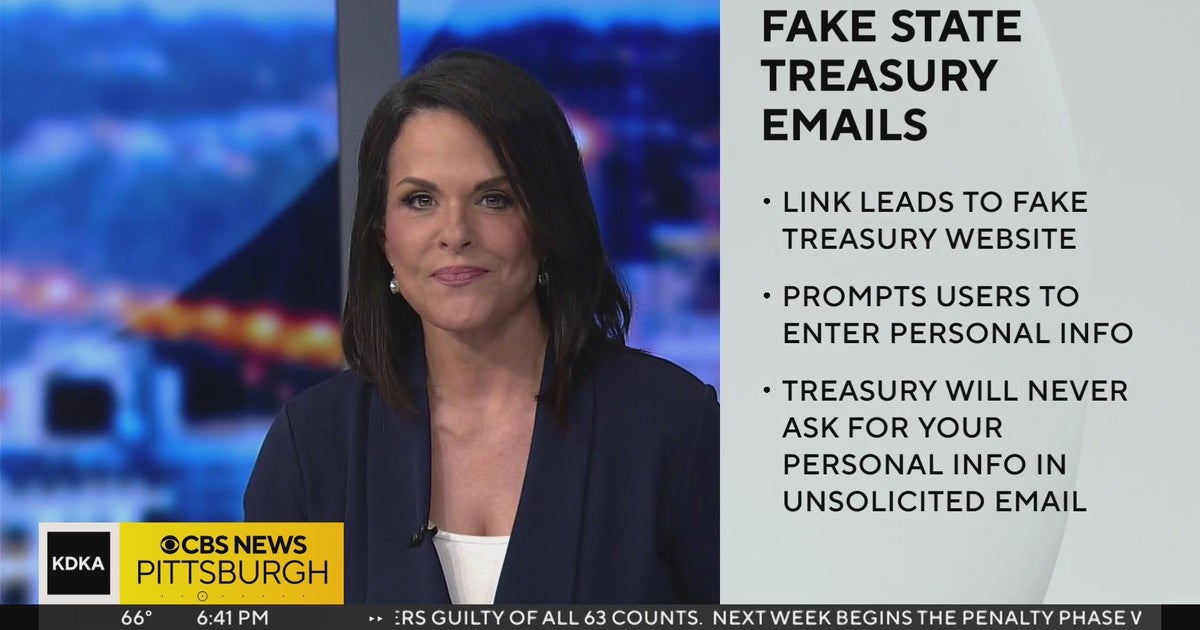 Pa. Treasury warning of email scam CBS Pittsburgh