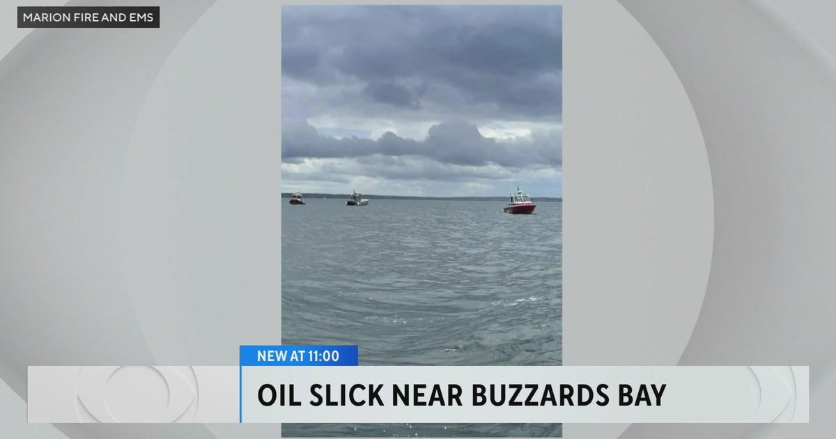 Oil slick found near Buzzards Bay being monitored by Coast Guard CBS