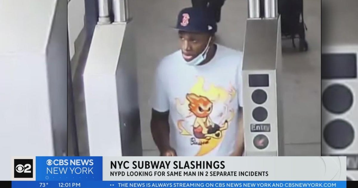Suspect wanted for slashing women in Manhattan subway - CBS New York