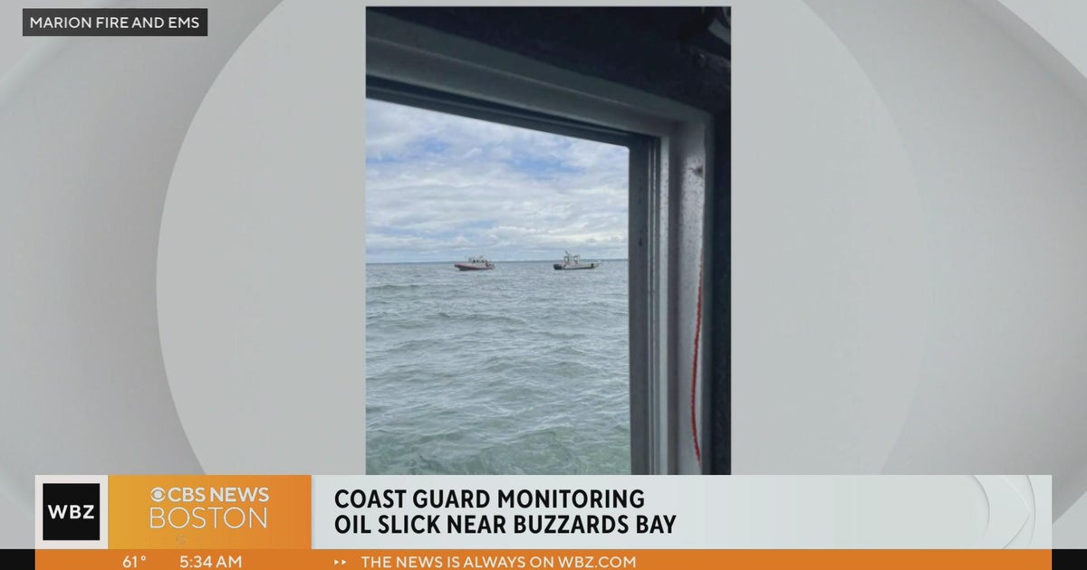Coast Guard monitoring mysterious oil slick near Buzzards Bay CBS Boston