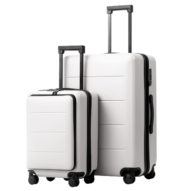 coolife 2-piece luggage set 