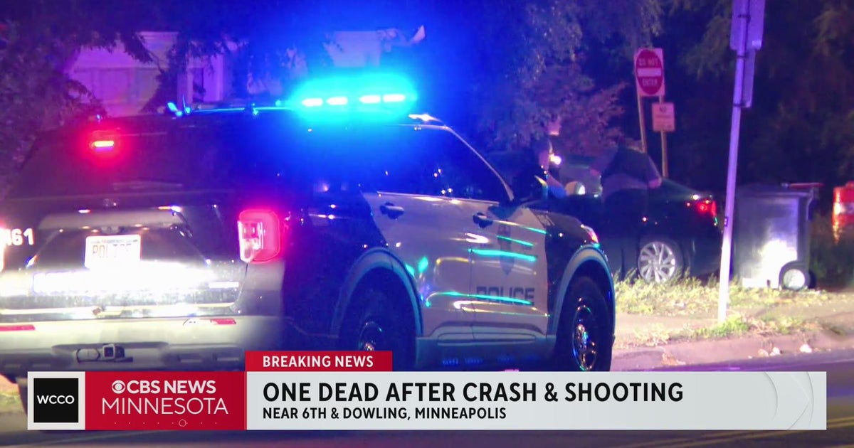 Man dies after shooting, crash in north Minneapolis - CBS Minnesota