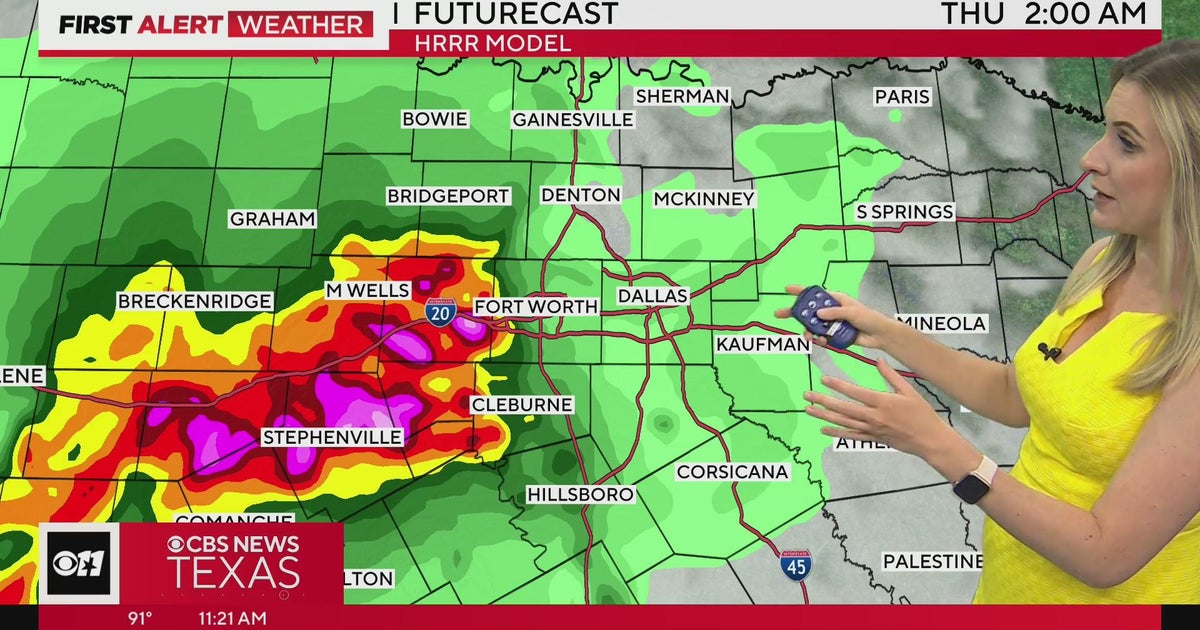 Storm chances increase for parts of North Texas overnight - CBS Texas
