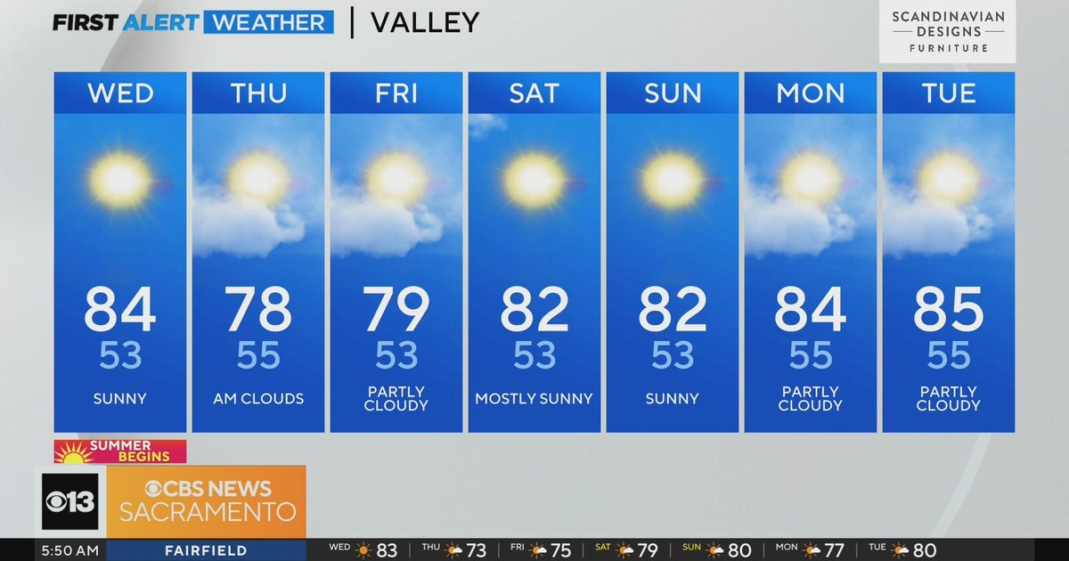 Wednesday morning weather forecast - June 21, 2023