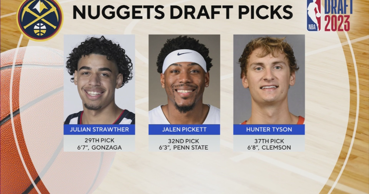 Denver Nuggets draft Julian Strawther, Jalen Pickett and Hunter Tyson - CBS  Colorado