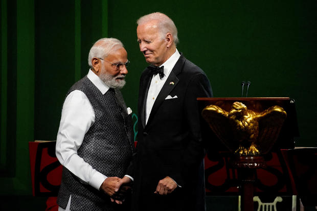 FILE PHOTO: U.S. President Joe Biden hosts an official state dinner for India's Prime Minister Narendra Modi at the White House 