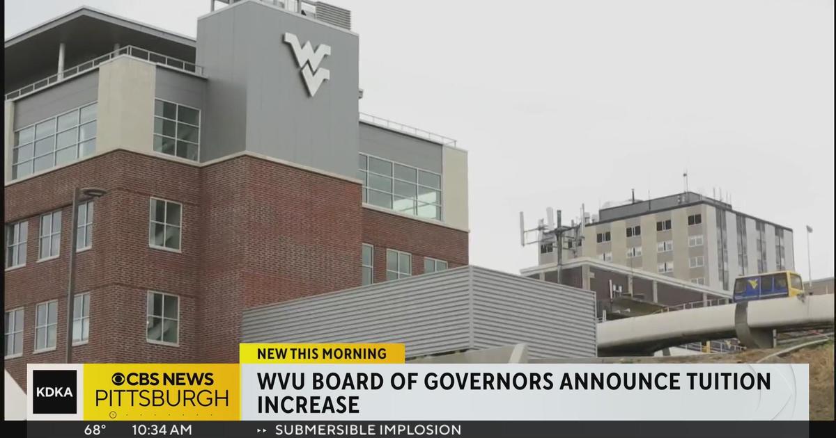 WVU announces tuition increase CBS Pittsburgh