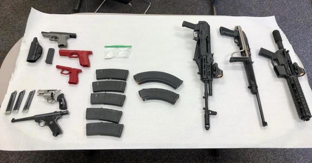 Weapons seized in Charling investigation 