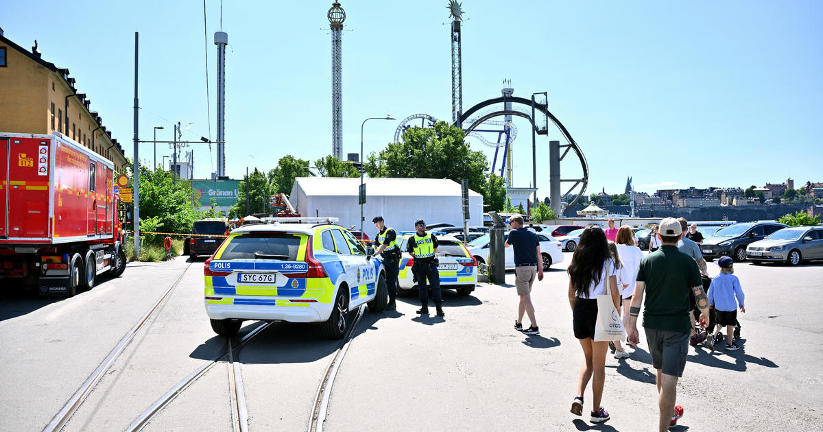 Riders plunge from derailed roller coaster in Sweden killing 1