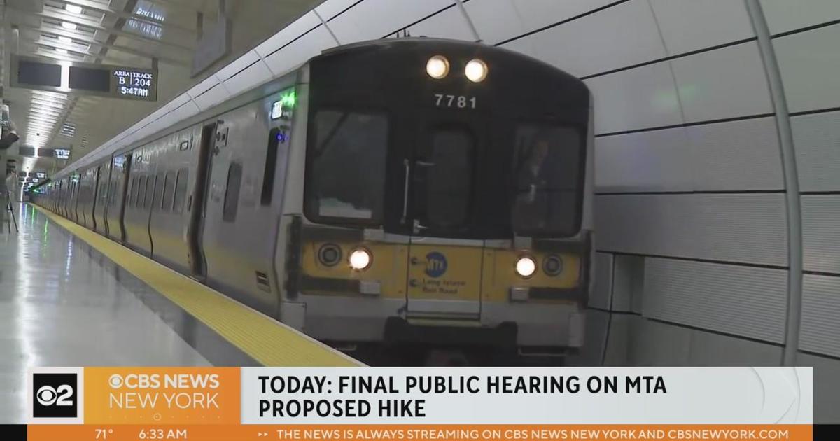 Final public hearing today on MTA fare hikes CBS New York