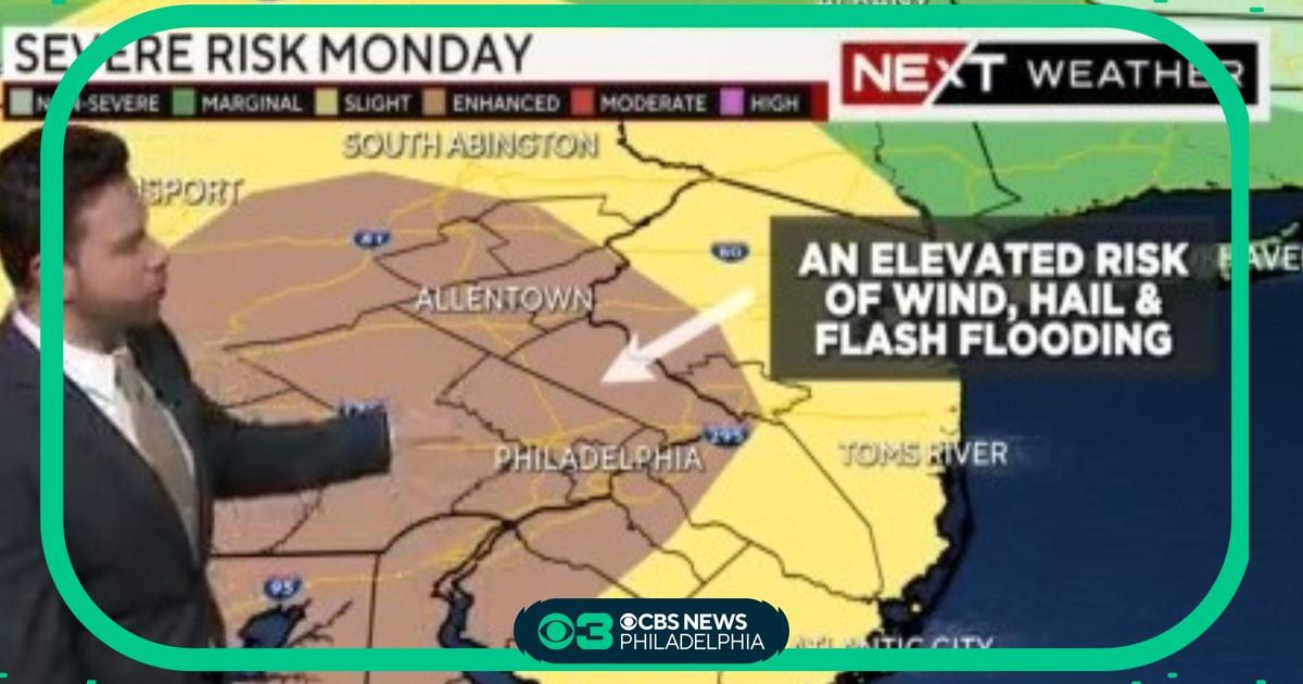 NEXT Weather Timing severe weather in Philadelphia area CBS Philadelphia