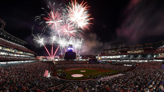 fireworks 4th of july baseball