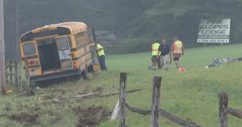 28 people taken to hospital after summer camp bus crash in Fayette ...