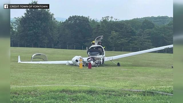 A Cessna plane crashed in a grassy field on school grounds. 