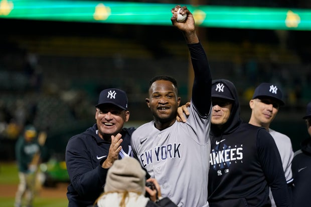 APTOPIX Yankees Athletics Baseball