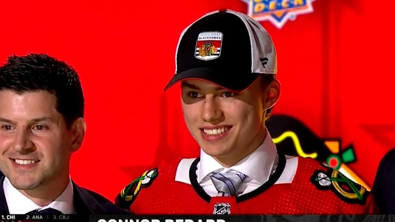 Connor Bedard selected by Chicago Blackhawks with the No. 1 pick