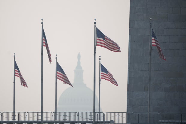 Air Quality Deteriorates In Eastern U.S. As Smoke From Canadian Wildfires Moves Over Region Again