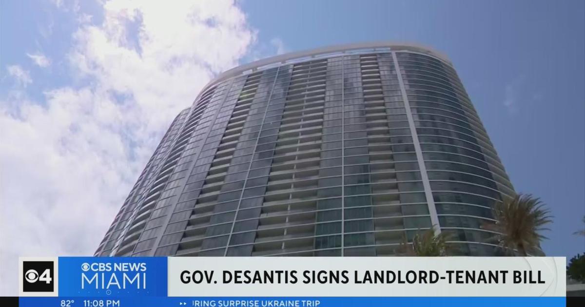 Gov. DeSantis Signs Landlord-tenant Bill - CBS Miami