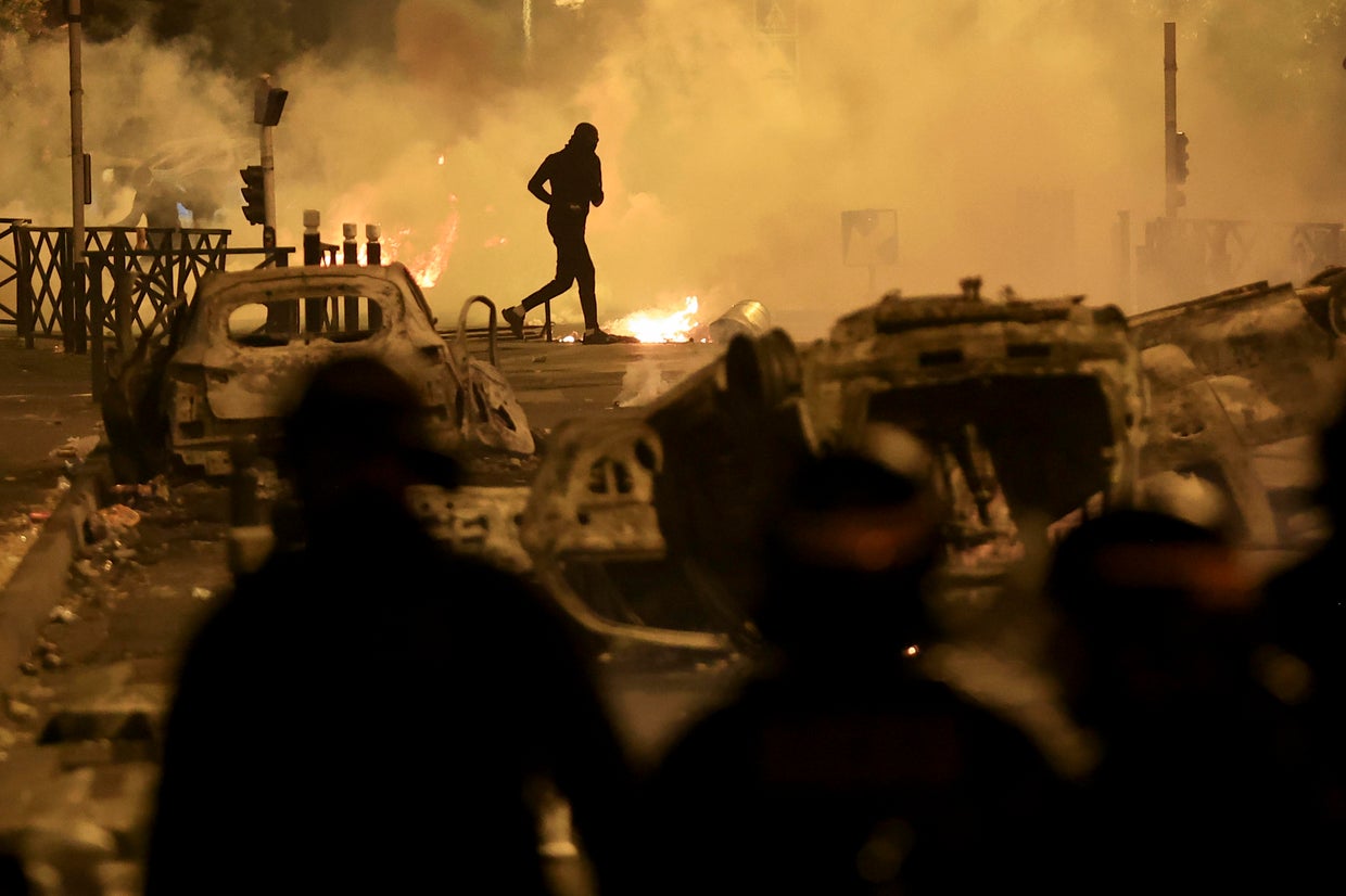 Hundreds arrested as France rocked by third night of fiery protests ...