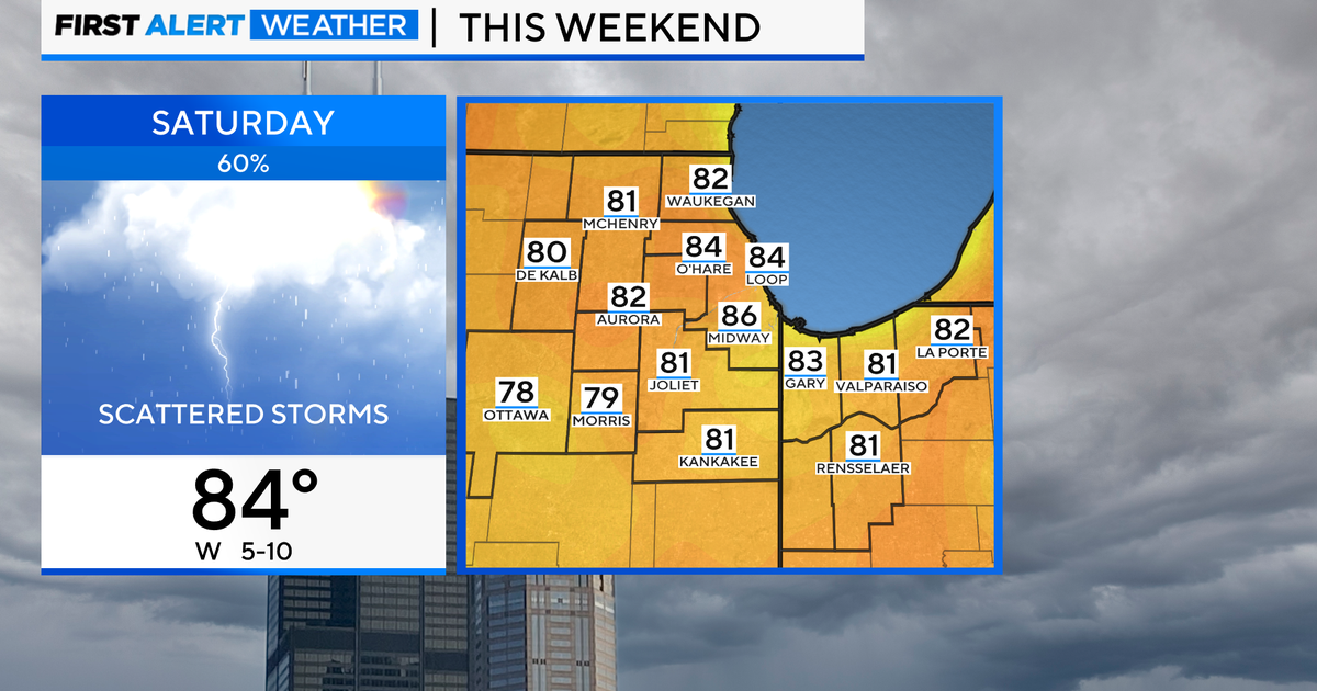 Chicago First Alert Weather: Storm chances Saturday afternoon - CBS Chicago