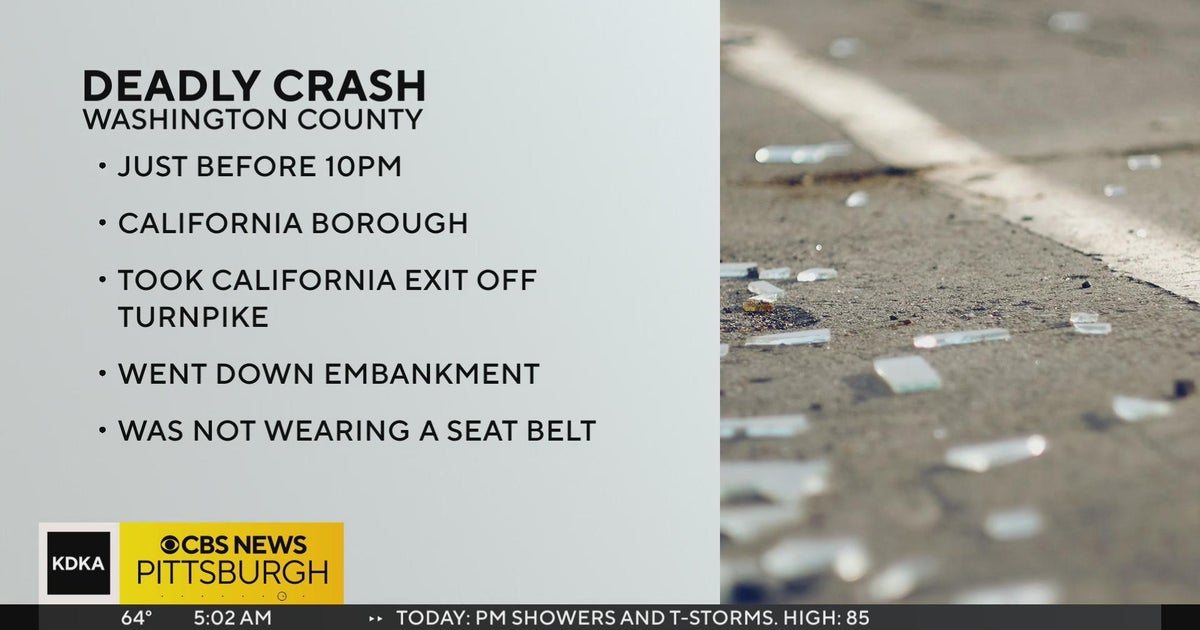 One killed in crash in Washington County - CBS Pittsburgh