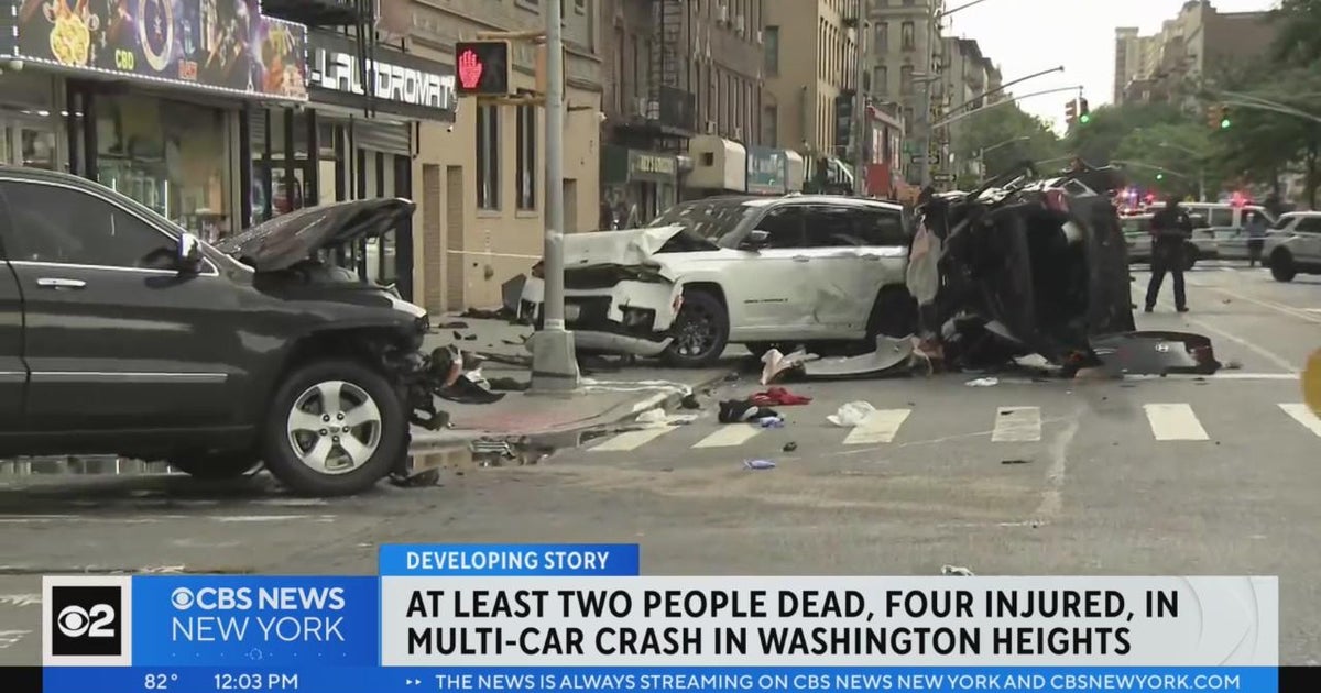 At least 2 dead in Washington Heights crash - CBS New York