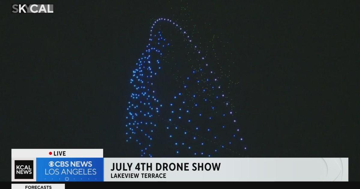 4th of July drone show lights up Lakeview Terrace sky CBS Los Angeles