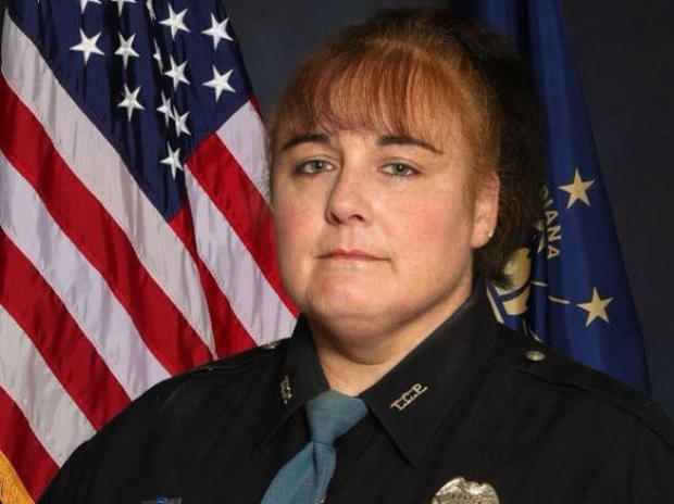 Sgt. Heather Glenn of the Tell City Police Department in Indiana is seen in a photo provided by the Indiana State Police. 