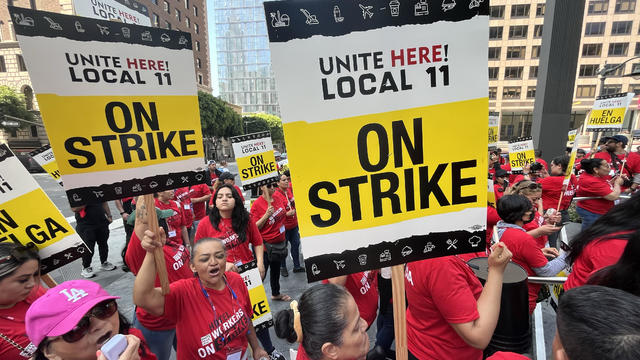 Thousands of hotel workers across Southern California walked off the job early Sunday 