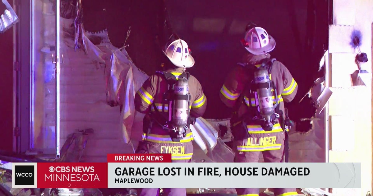 Crews battle house fire in Maplewood overnight - CBS Minnesota