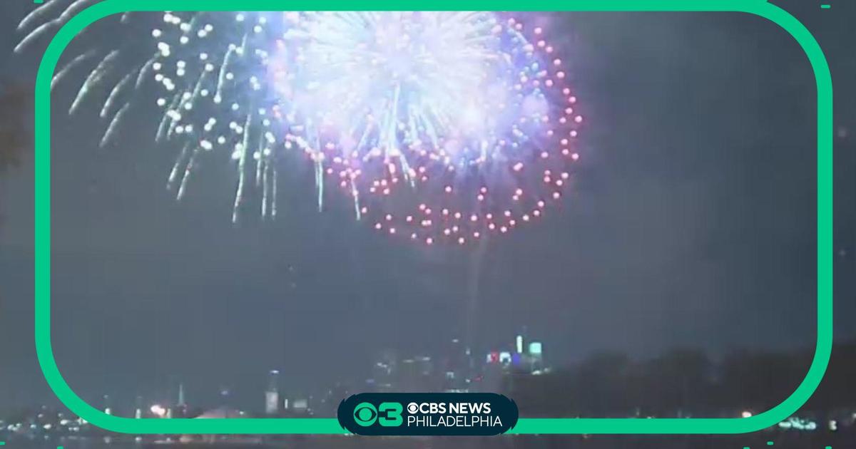 Storms didn't dampen Fourth of July fireworks in Camden CBS Philadelphia