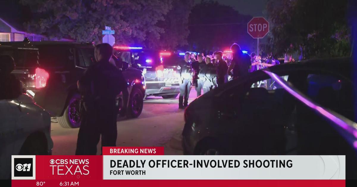 Deadly officer-involved shooting in Diamond Hill neighborhood - CBS Texas