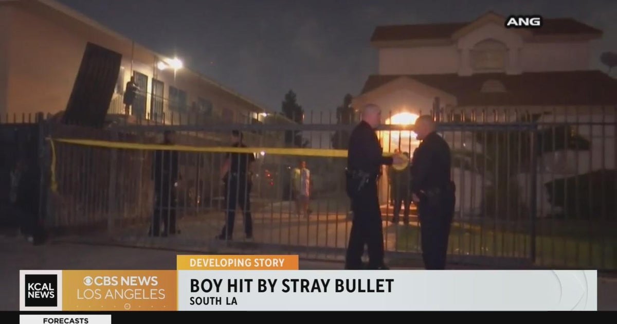 Boy in South LA hit by stray bullet in July 4th festivities - CBS Los ...