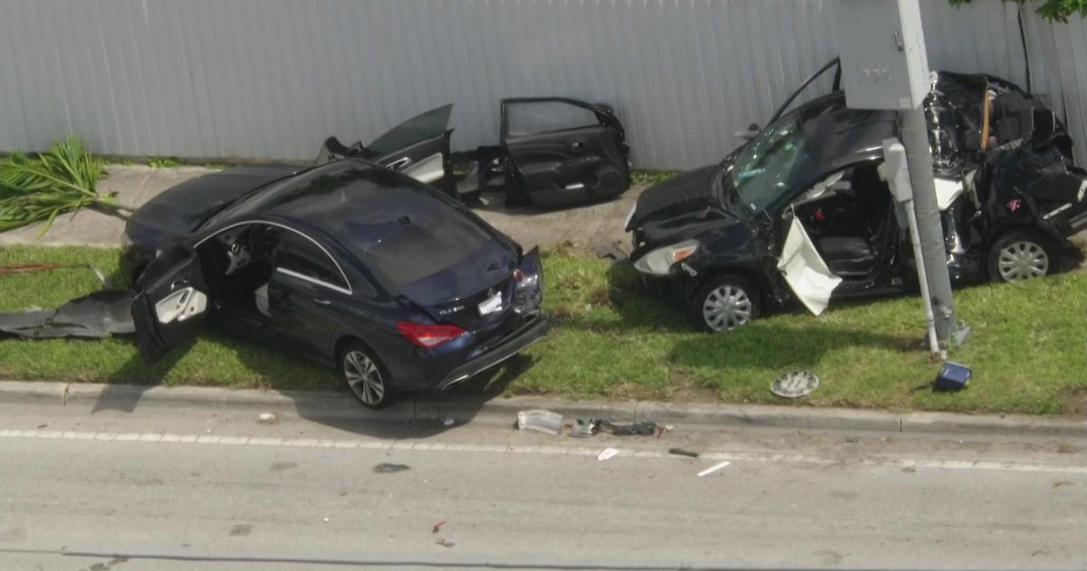 Just one useless in SW Miami-Dade multi-automobile crash