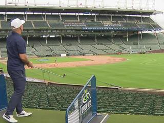 Fans have the chance to play golf at Wrigley Field this summer