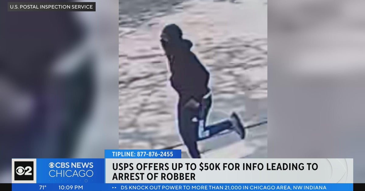 $50,000 reward offered after robbery of postal worker - CBS Chicago