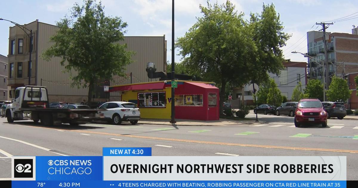 4 Overnight Armed Robberies On The Northwest Side - CBS Chicago