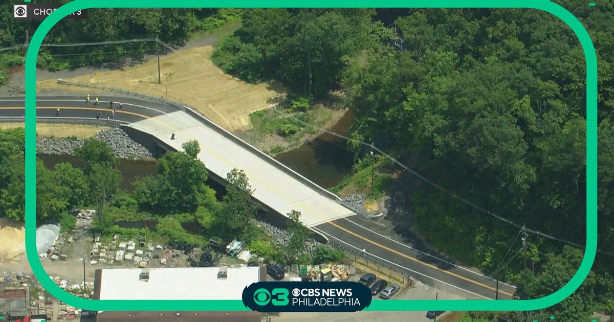 Mt. Alverno Road Bridge reopens CBS Philadelphia