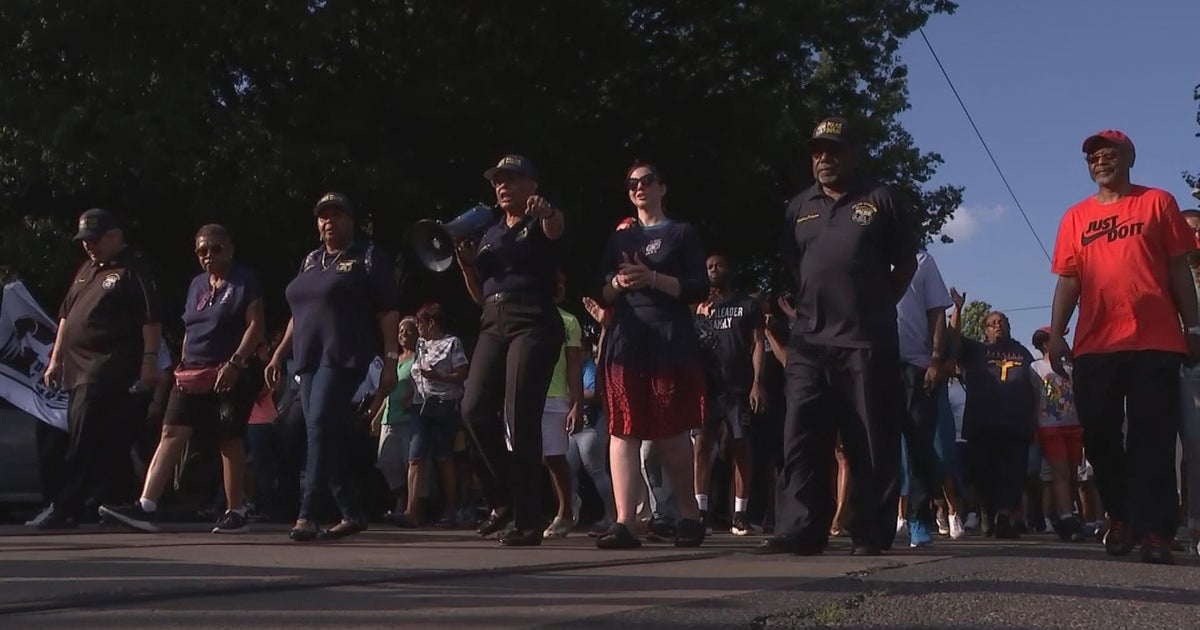 Kingsessing comes together for peace walk after deadly mass shooting Kingsessing comes together for peace walk after deadly mass shooting