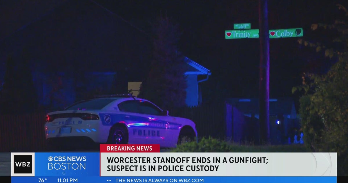 Man in custody after 13-hour standoff with police in Worcester - CBS Boston