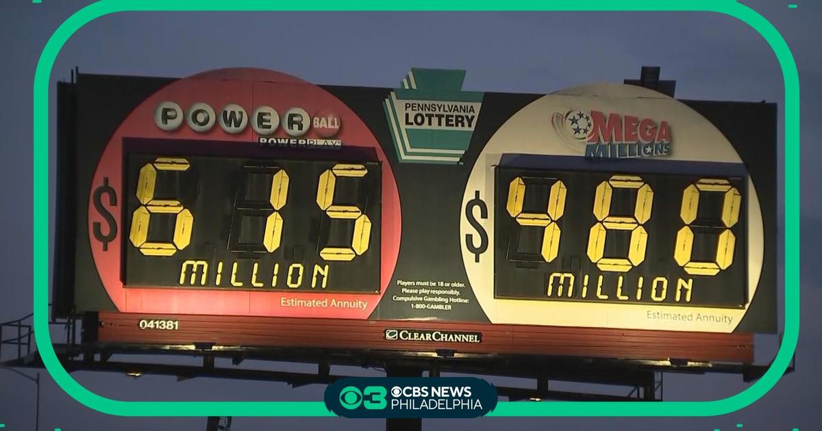 615M Powerball Jackpot numbers CBS Philadelphia