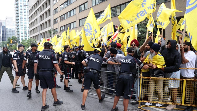 Sikh leader's Vancouver shooting death sparks protests in Toronto