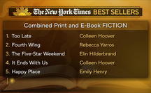 New York Times bestseller lists: July 