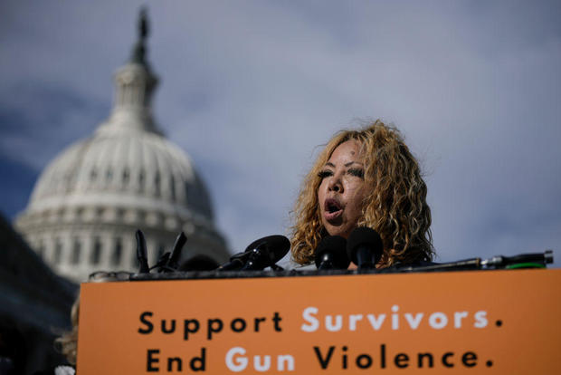 Rep. McBath Holds A Press Conference To Discuss The Dangers Of Gun Violence 