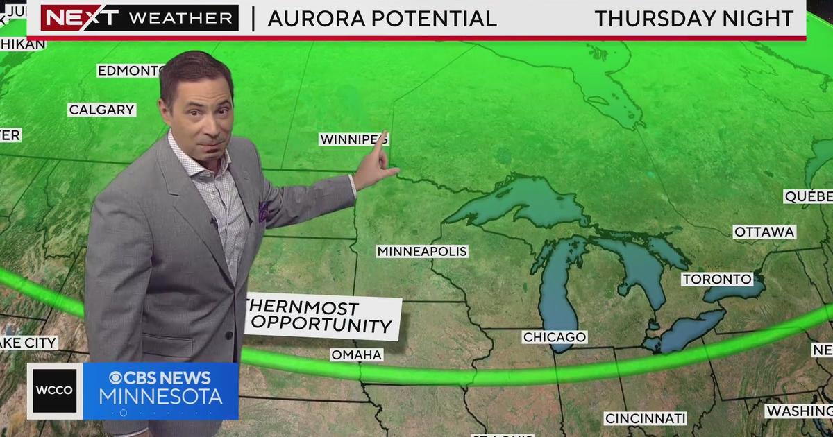 Much of Minnesota could see northern lights on Thursday evening