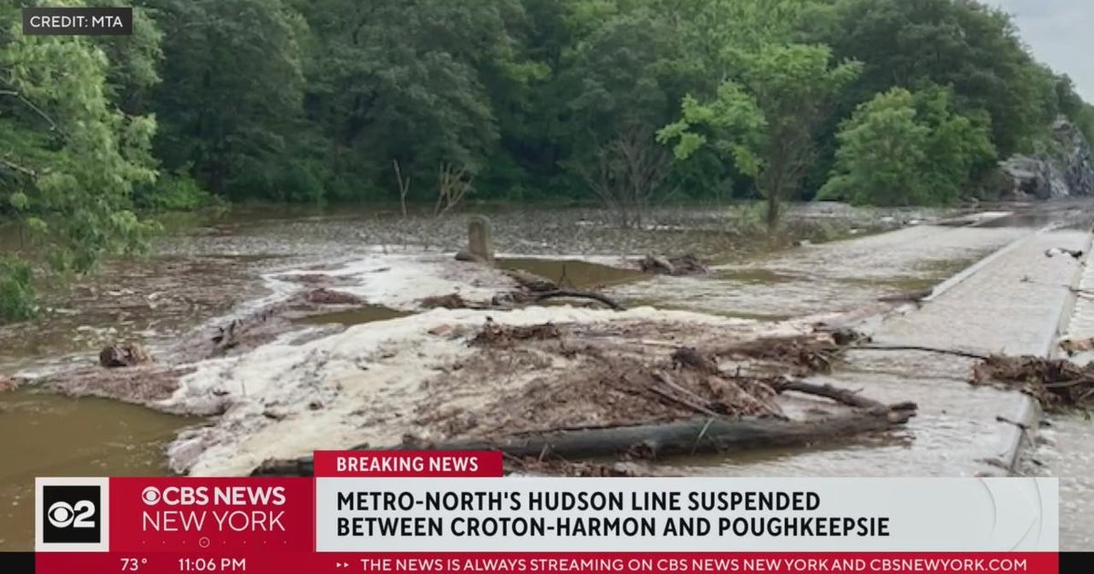 Storms, flash flooding impact travel in New York & New Jersey - CBS New ...